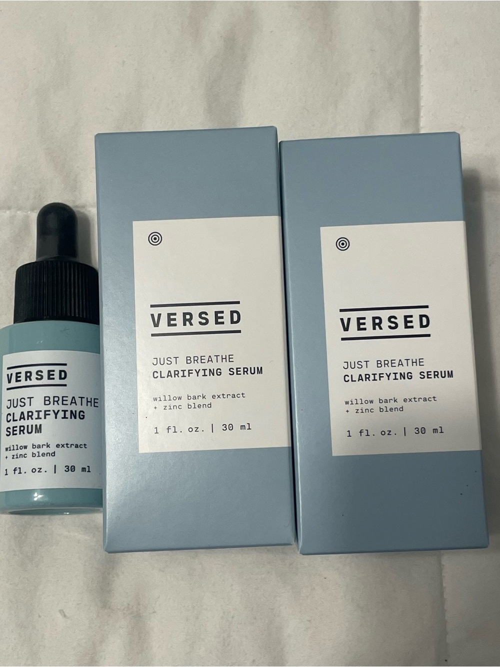 Versed Just Breathe Clarifying Serum — NEW Two Bottles